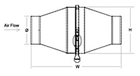 In-Line Spark Trap Drawing